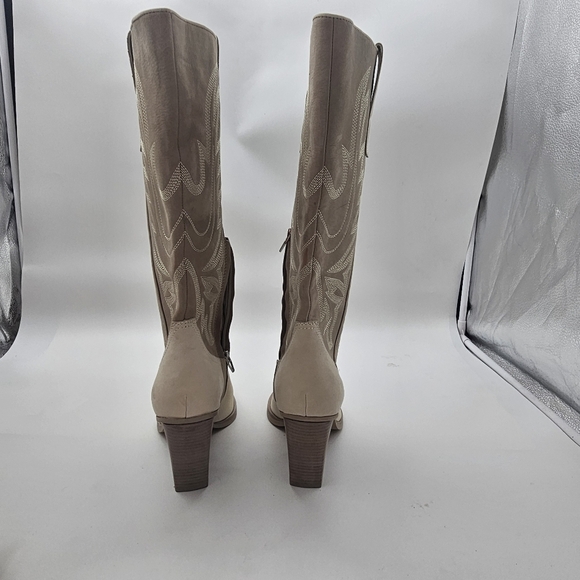 Dolce Vita Women's Blanch Fashion Boot size western cream white tan Cowboy 9.5 - Picture 8 of 11